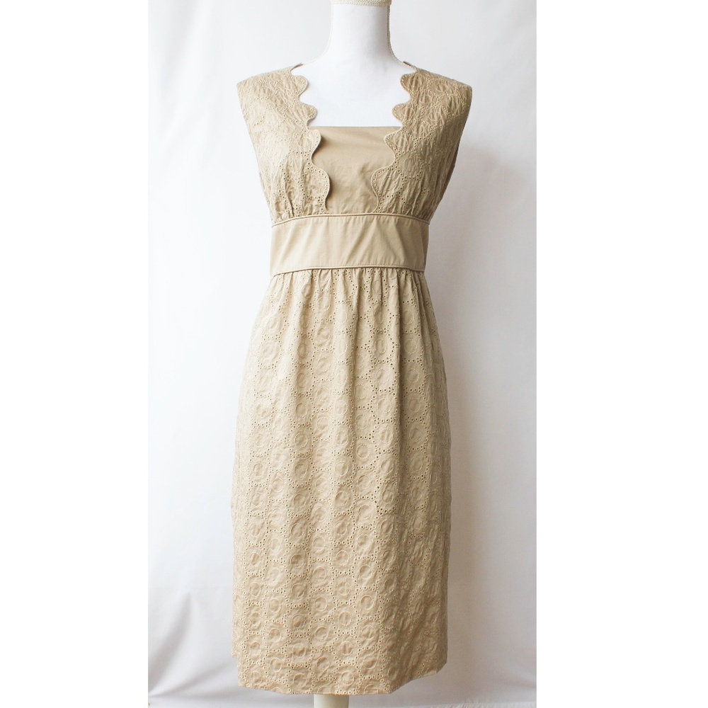 Escada Sport Cotton Eyelet Sundress Sheath 40 MED